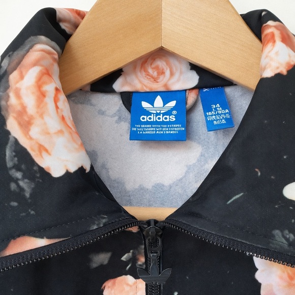 Adidas Originals Firebird Floral Roses Track Jacket F78292 Size 34 / XS - Picture 4 of 9